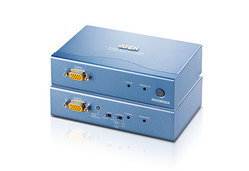 PS/2 VGA Cat 5 KVM Extender with Extra Remote PC (1024 x 768@300m)