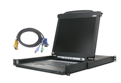 8-Port 17in. LCD KVM w/ 8-PS/2 KVM cables