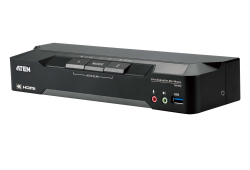 2-Port 4K DisplayPort Dual Display Mini-Matrix Boundless KVM Switch