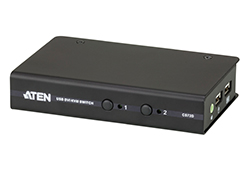 2-Port USB DVI/Audio Slim KVM Switch