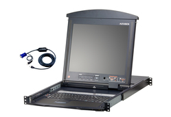 16-Port 17in. Dual Rail CAT5 LCD KVM