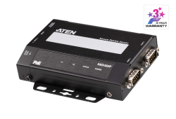 2-Port RS-232/422/485 Secure Serial Device Server with PoE