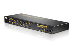 16-Port VGA/Audio Switch with IR Remote